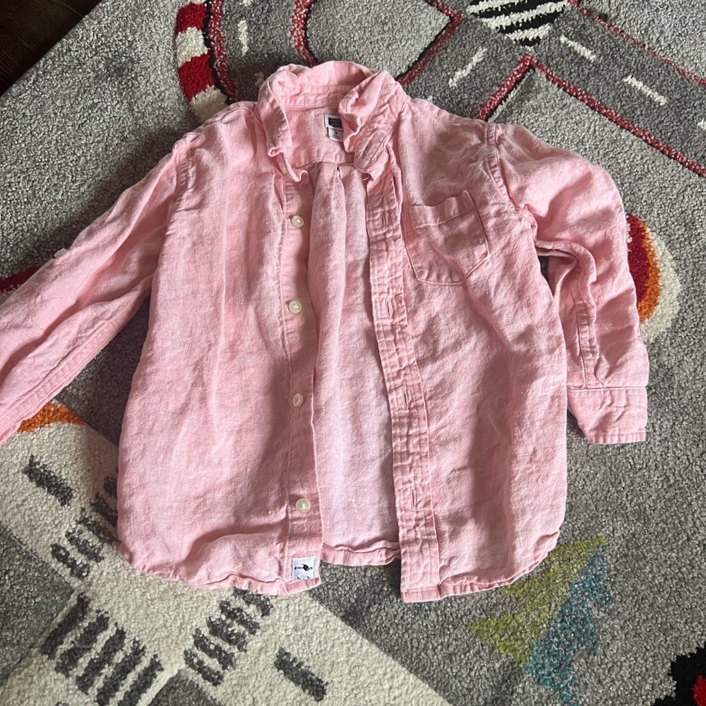 Kids' Button-Up Shirt Bundle 3T - White, Pink, Red - Picture 2 of 9